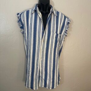 Spitfire Sleeveless Shirt Medium Gently worn 100% cotton 24" armpit to armpit